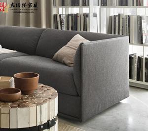 专业家具定制 顺德家具生产厂家 双人布艺现代沙发